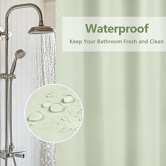 Waterproof Fabric Shower Curtain Liner - Image 4