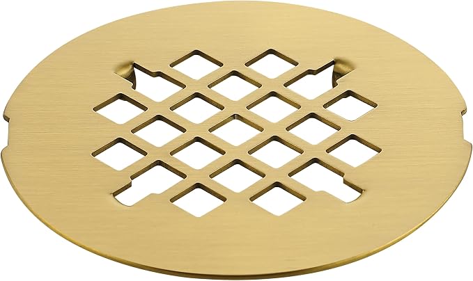 4-1/4 inches Snap-On Round Shower Drain Cover, Stainless Steel by Holge