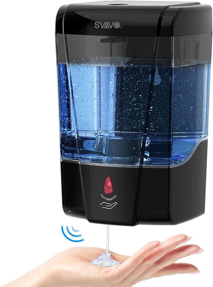 SVAVO Automatic Soap Dispenser Hand Soap Dispenser Wall Mount 600m/21 fl.oz by SVAVO