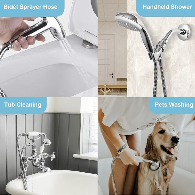 OFFO Shower Hose, 120 in Bidet Hose High Pressure Explosion Proof - Image 7