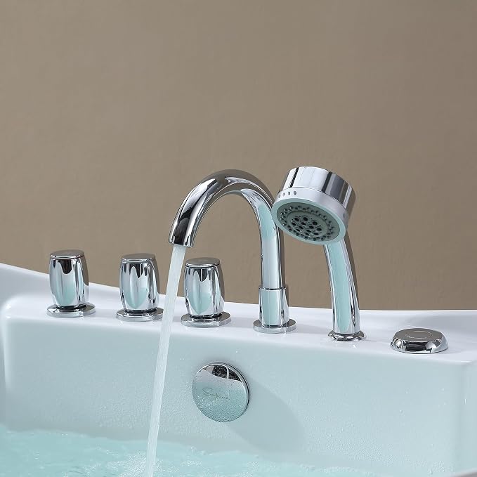 Empava 59" x 28" Freestanding Whirlpool Tub - Image 11