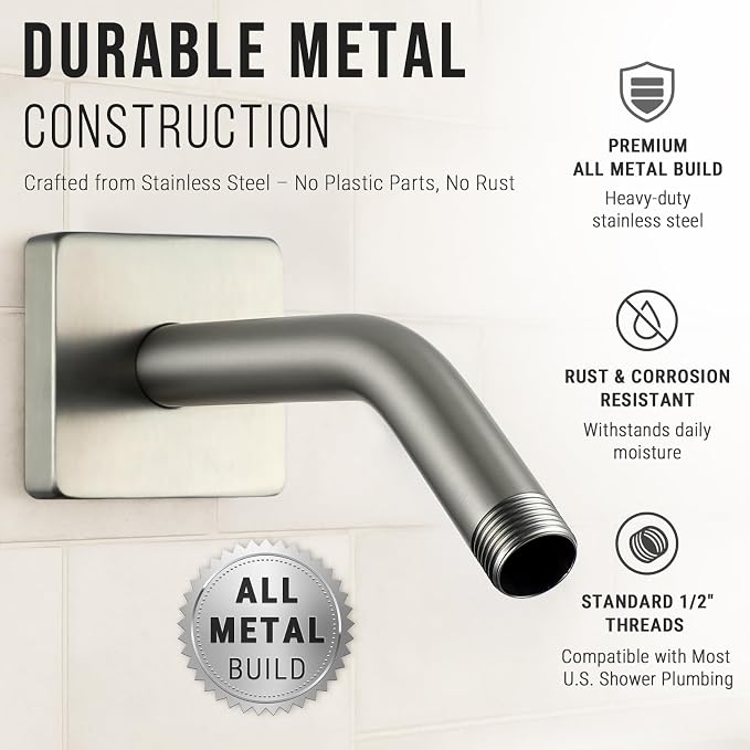 G-Promise All Metal 6-Inch Shower Arm - Image 5