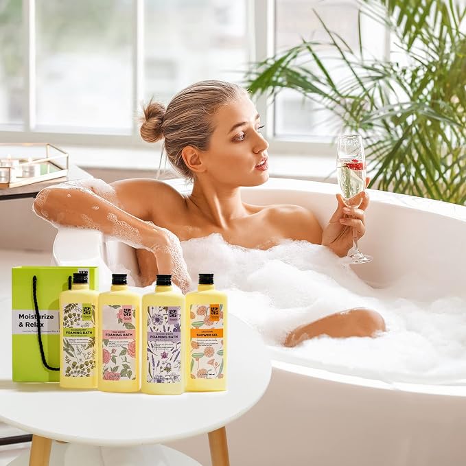 Bubble Bath for Women Adults, Scented Bubble Bath Gift Set for Women, 51.2 fl oz - Image 3