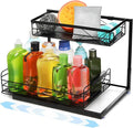 Pull Out Under Sink Organizer, 2 Tier Kitchen Cabinet Organizer by Nagpew