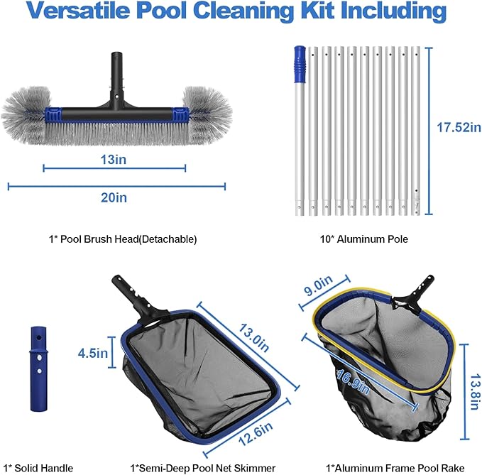 Poolvio 5-in-1 Pool Cleaning Kit - Image 2