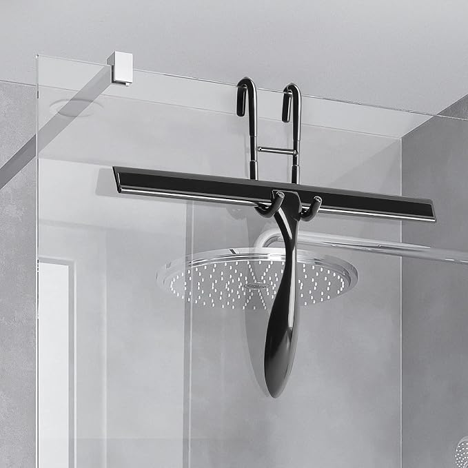 Simtive 14-Inch Shower Squeegee Set, Includes Shower Door Hook and Adhesive Hook - Image 6