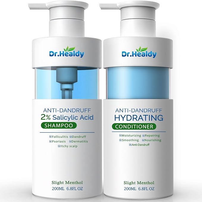 Dr.Healdy Anti-Dandruff Shampoo and conditioner set-2% Salicylic Acid, Stop by DrHealdy
