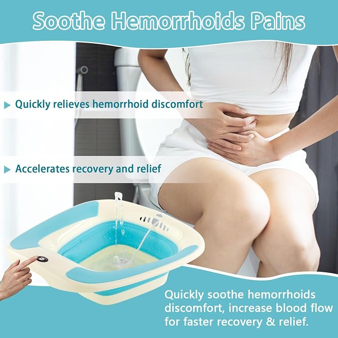 Electric Sitz Bath, Sitz Bath for Hemorrhoids, Sitz Bath for Toilet Seat - Image 5