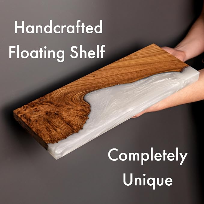 RWA Live Edge Floating Shelf – Unique Wood Floating Shelf - Image 2