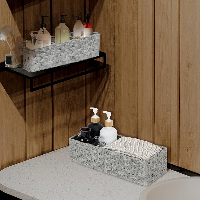 DULLEMELO Toilet Tank Basket, Waterproof Toilet Paper Storage Basket - Image 7