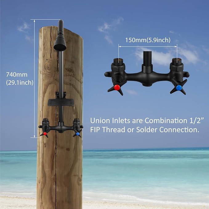 Aolemi Outdoor Shower Kit, Outdoor Shower Fixtures Faucet System - Image 5