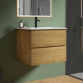 24" Bathroom Vanity with Sink, Modern Floating Vanity with Double Soft Closing by LittleTulip