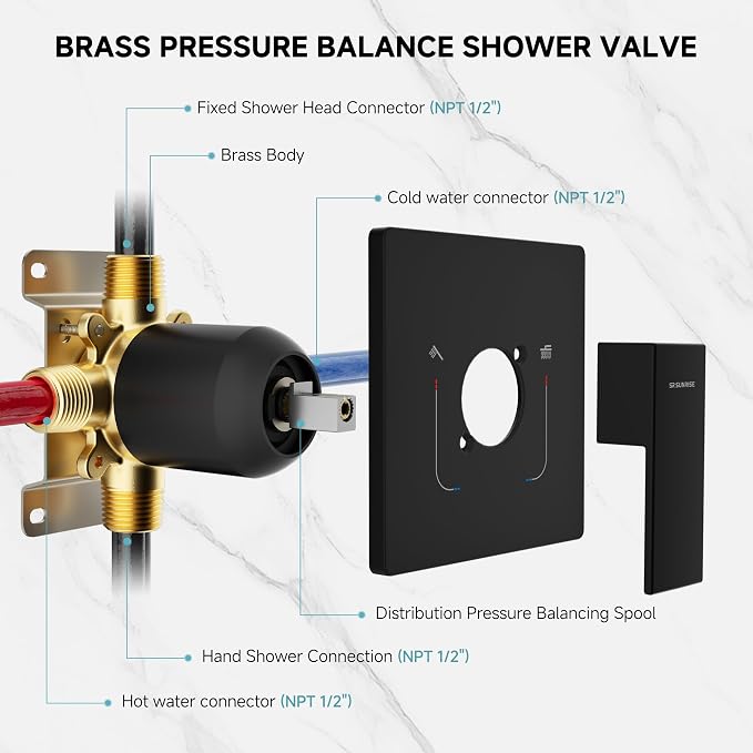 SR SUN RISE Shower Faucet Set & System - Image 8