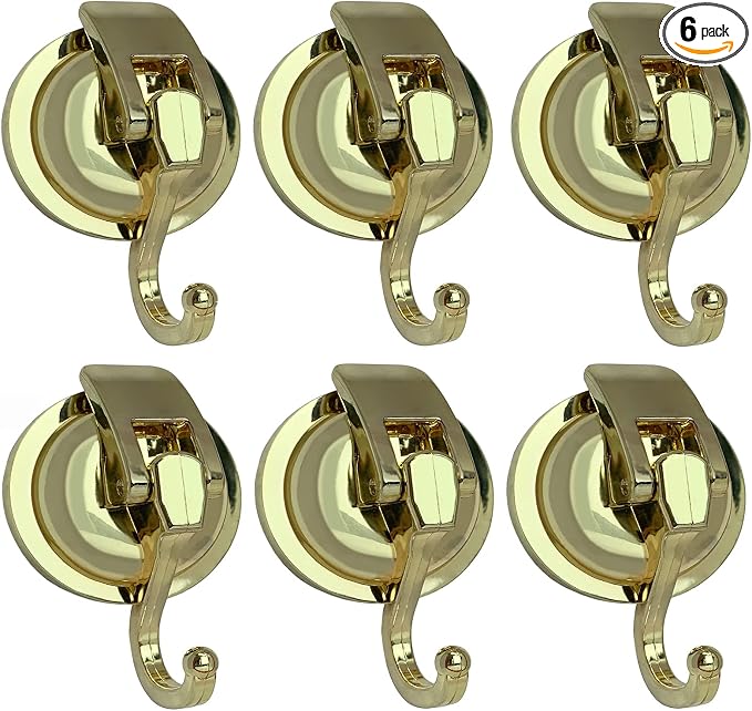 Heavy Duty Vacuum Suction Shower Hooks Glass Suction Cup Bathroom Robe Hooks by YSSILADI