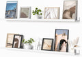 Heimlove Picture Ledge Shelf, Floating Shelves Set of 2, 48 Inches Picture Shelf by Heimlove