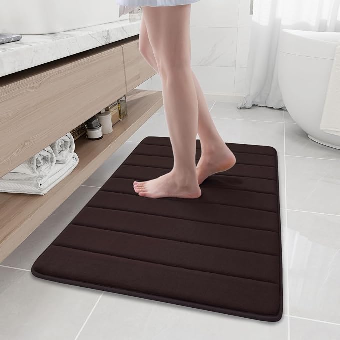 Buganda Memory Foam Bath Mat, 35.4" x 24", Ultra Soft and Non-Slip Bathroom Rugs by Buganda