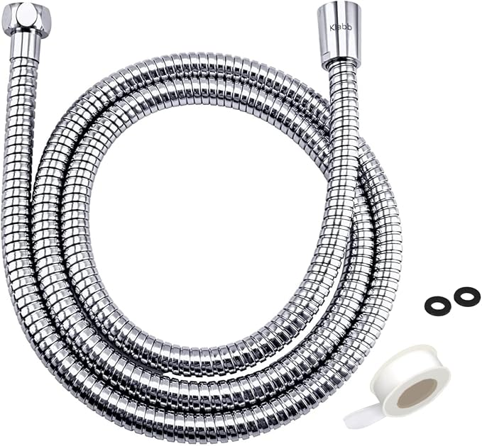 Klabb 118-Inch Extra Long Stainless Steel Shower Hose – Flexible, Anti-Kink by KlabbSanitary