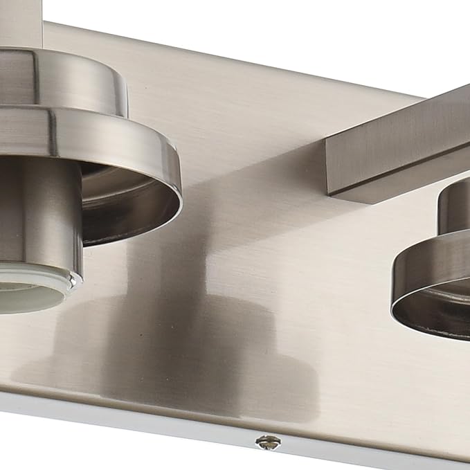 MELUCEE 4 Lights Vanity Light Brushed Nickel Modern Bathroom Lighting Fixtures - Image 4