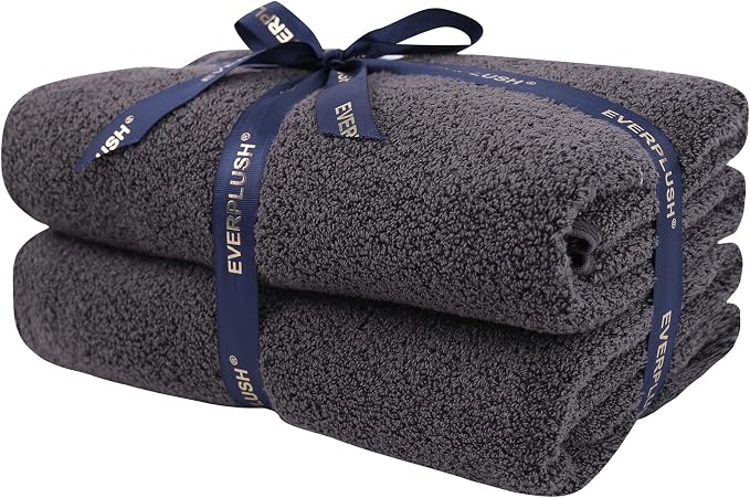 Everplush Diamond Collection Extra Large Bath Towel Sheet – 2 PK, Super Soft & by Everplush