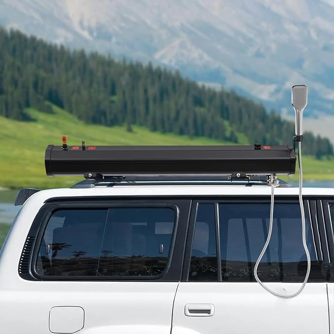 Portable Water Tank for Camping, 5.28 Gallon Roof Rack Mount Road Shower Water - Image 8