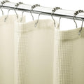 AmazerBath Waffle Shower Curtain, Heavy Duty Fabric Shower Curtain by AmazerBath