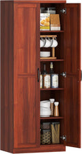 HOMCOM 63" 2-Door Kitchen Pantry, Freestanding Storage Cabinet by HOMCOM