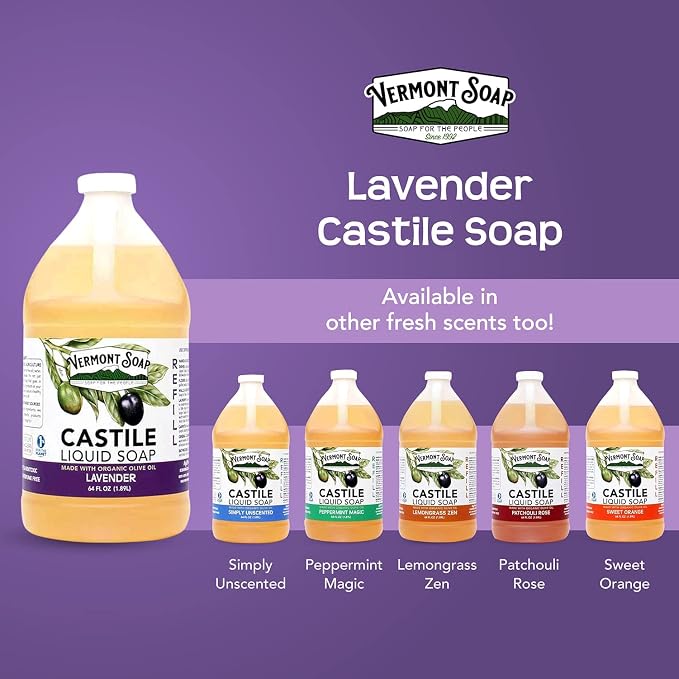 Vermont Castile Soap Lavender, Gentle Liquid Soap - Image 8