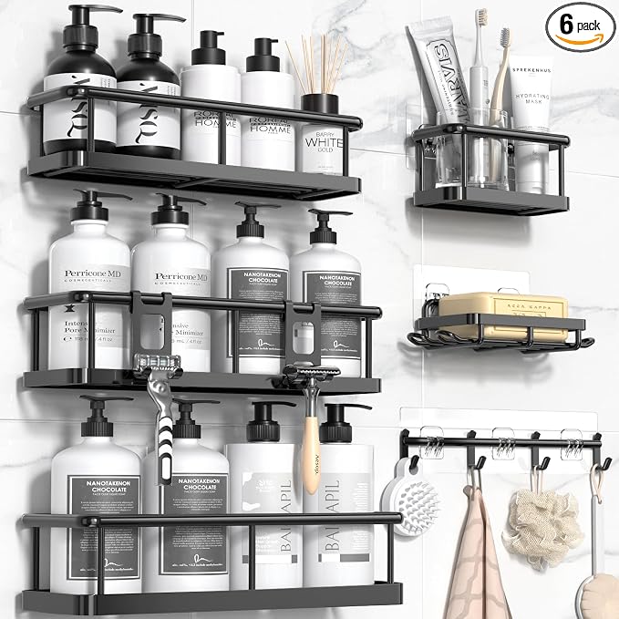 YASONIC Shower Caddy, Rustproof Shower Shelves by YASONIC