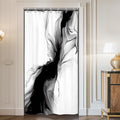Cinbloo Black and White 54Wx78H Shower Curtain Marble Abstract Modern by Cinbloo