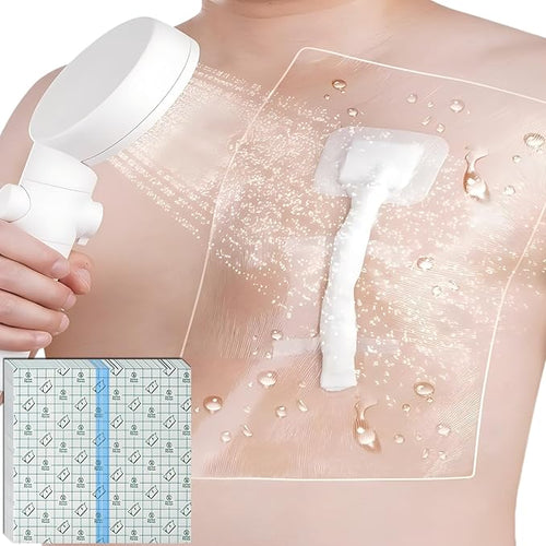 12" x 12" Shower Shields Wound Cover, Large Waterproof Bandages by Unknown