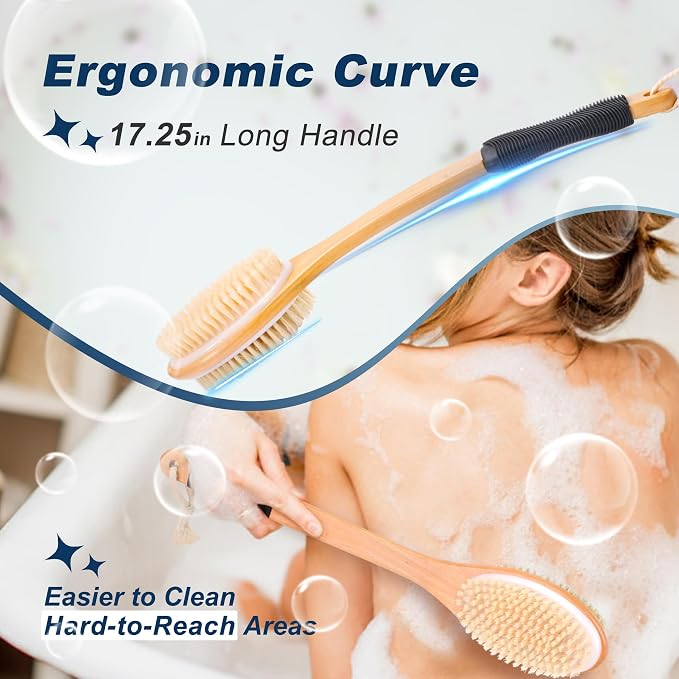 Long Handle Ergonomically Back Scrubber/Brush - Image 3