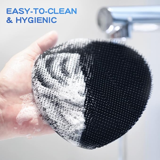 Manmihealth 4 Pack Soft Silicone Shower Brush, Super-Lathering and - Image 6