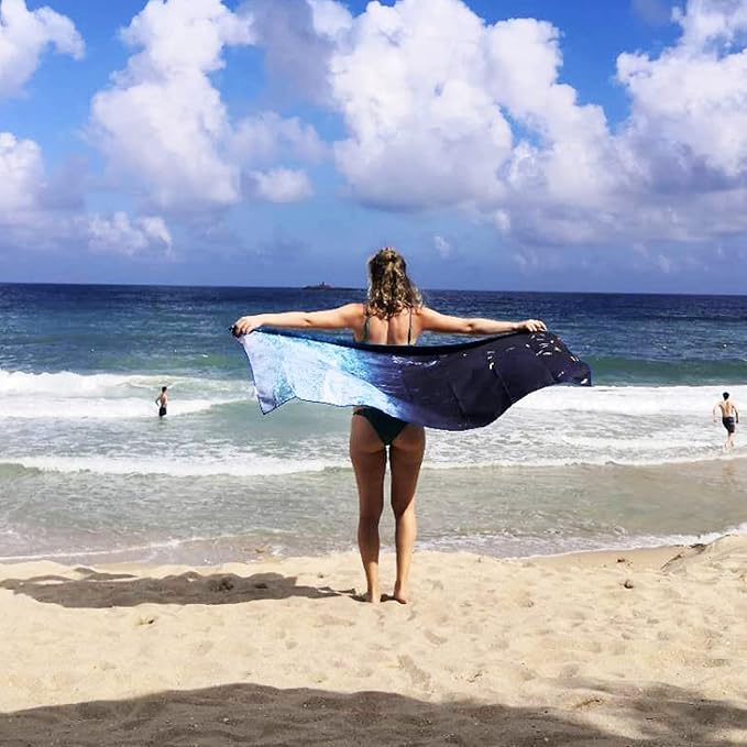 4Monster Microfiber Beach Towel Quick Dry, Super Absorbent Lightweight Travel - Image 6