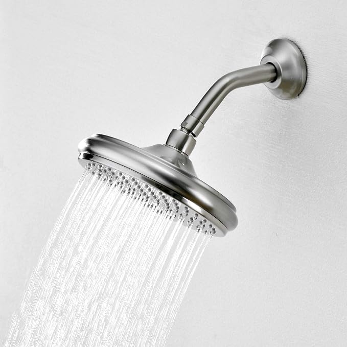 BESTILL Wall Mounted 6 Inch Shower Head Arm, Shower Arm and Flange Included - Image 4
