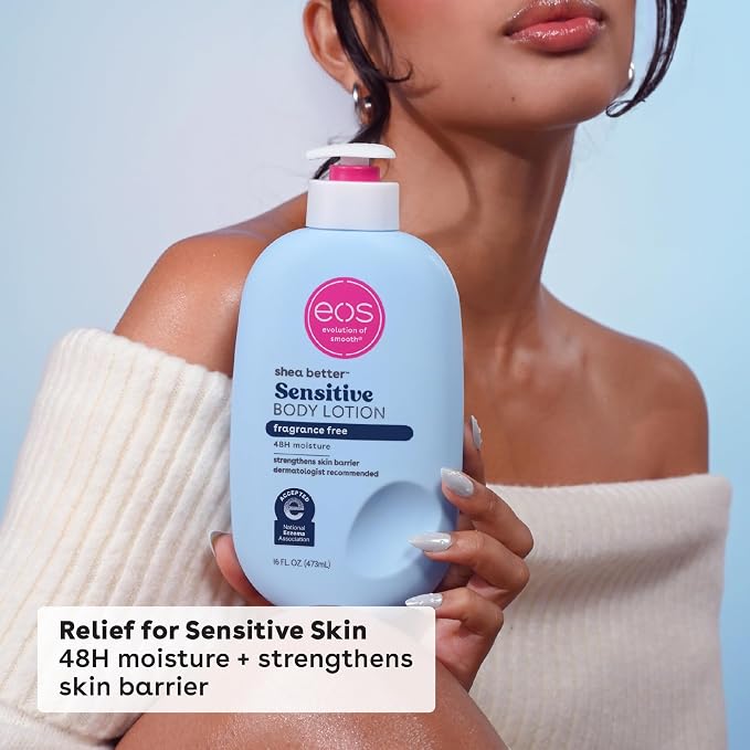 eos Shea Better Sensitive Skin Body Lotion, 48-Hour Moisture Skin Care - Image 4
