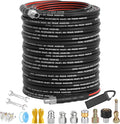 Sewer Jetter Kit for Pressure Washer 200FT, Drain Cleaner Hose 1/4 Inch NPT by SITIMIMIL