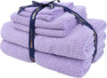 Everplush Diamond Collection 6-Piece Bath Sheet Set, Soft Plush Jacquard Luxury by Everplush