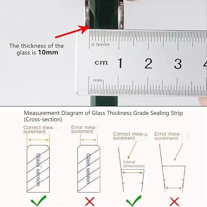 Frameless Soft Shower Door Sweep Seal Drip Rail, Glass Shower Silicone Door - Image 6