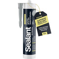 Light Grey Kitchen Bathroom Hybrid Polymer Sealant Adhesive 13.1oz All in One by Hemway