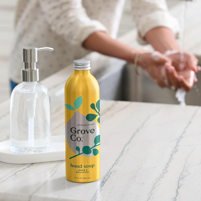 Grove Co. Hydrating Gel Hand Soap Refills | Plastic-Free Liquid Hand Soap - Image 3