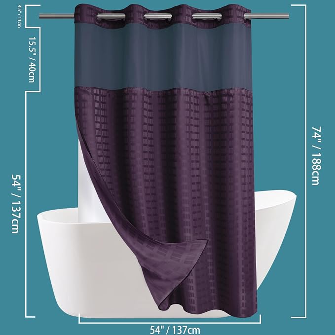Conbo Mio Stall No Hook Shower Curtain - Image 6