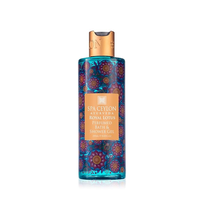 SPA CEYLON Royal Lotus Perfumed Bath & Shower Gel, Natural Body Wash, by SPACEYLON