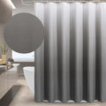 Gibelle Ombre Grey Shower Curtain, 3D Embossed Textured Herringbone Fabric by Gibelle