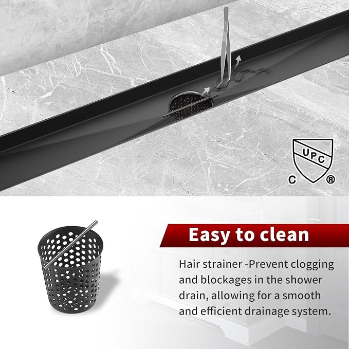 Sharp-tec Linear Shower Drain, 36 inch Shower Drain - Image 4