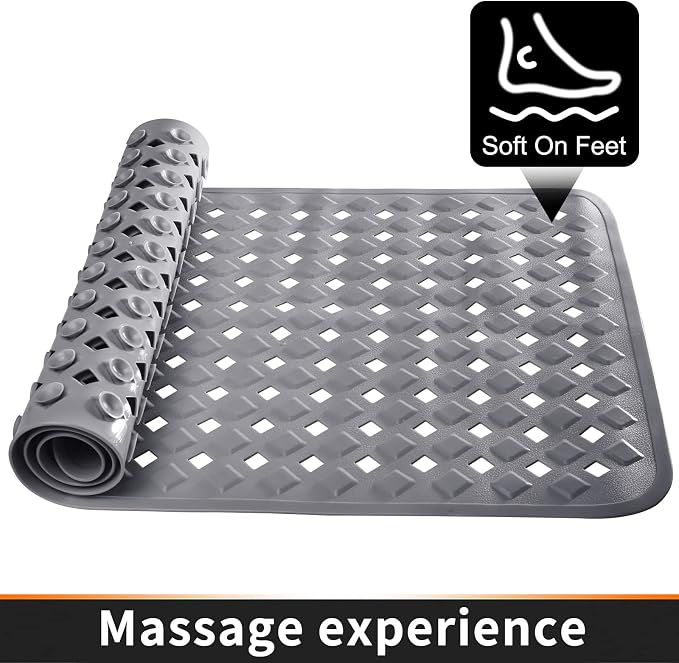 Yimobra Non Slip Bath Mat, Super Strong Suction Cups, 34.5"x15.5"Long Tub Mat - Image 8