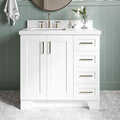 ARIEL Taylor 37 Inch White Bathroom Vanity by Ariel