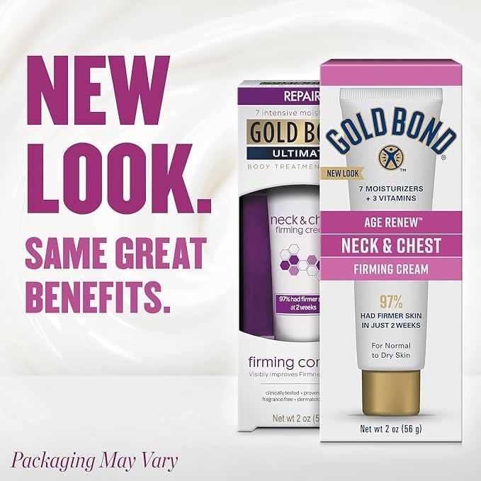 Gold Bond Neck & Chest Firming Cream 2 oz, Clinically Tested Skin Firming Cream - Image 2