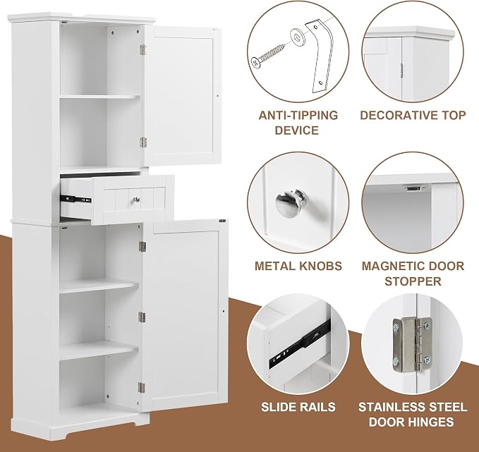 Favfurish Tall Bathroom Storage Cabinet - Image 5