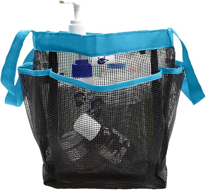 SPINFOX 2 Pack Mesh Shower Caddy, Quick Dry Shower Tote Bag Hanging Toiletry - Image 3