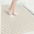 Anti Slip Shower Mat with Suction Cups, 31.5x47.2 Inch Quick Drain TPE Non Slip by EIVINJE
